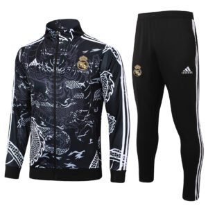 Long pull jacket: 23-24 Real Madrid Black (Inkjet Dragon)