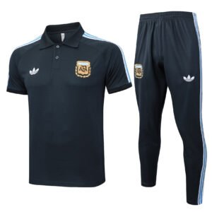 C2525# POLO training suit: 25-26 Argentina dark gray retro version