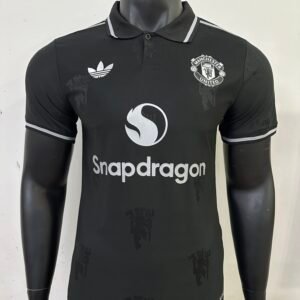 Players 2025-26 Manchester United dark pattern black jersey